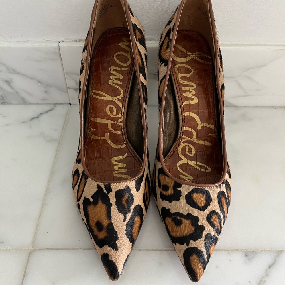 ❤️Sam Edelman LÉOPARD PUMPS! Almost NEW!!!
